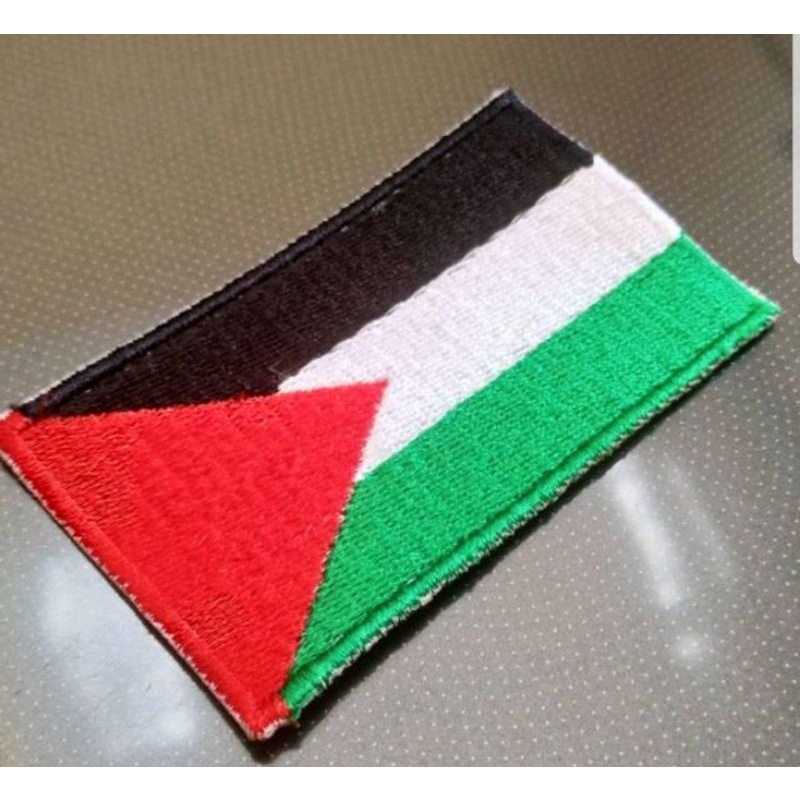 คอมพิวเตอร์เย็บปักถักร้อยโลโก้แพทช์สัญลักษณ์ Bet Badge Palestine Flag Palestine Palestine