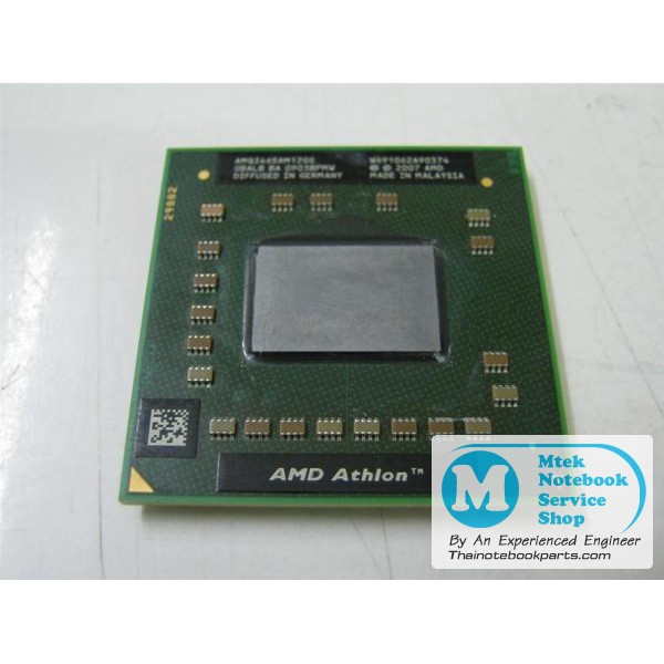 ซีพียู CPU AMD Athlon 64 QI-46 ความเร็ว 2.1GHz, L2 512 KB, Bus 1800MHz, Socket S1 - AMQI46SAM12GG (ม