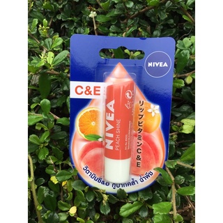 NIVEA C&amp;E LIP PEACHEE 4.8 กรัม