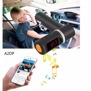 BC08 Wireless In-Car Bluetooth FM Transmitter with 2-Port USB CarCharging Hands-Free Calling MP3