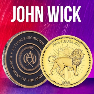 ชุดคอสเพลย์ การ์ตูน John Wick Continental Hotel Coin Keanu Reeves Referee โลหะอัลลอย ปรับได้ สําหรับแฟนคลับ เก็บสะสม