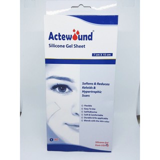 Actewound Silicone Gel Sheet  7x15 cm แผ่นแปะซิลิโคน