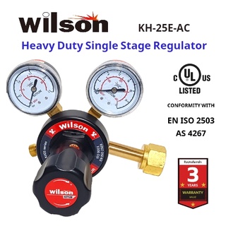 เกจ์แก๊ส/เกจ์ปรับแรงดันแก๊ส AC Wilson KH-25E-AC สำหรับอุตสาหกรรมหนักมาตรฐาน USA. HEAVY DUTY