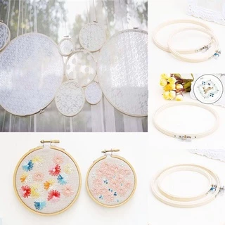 Hecceh สะดึงเข็มไม้ไผ่ สําหรับเย็บผ้า Diy