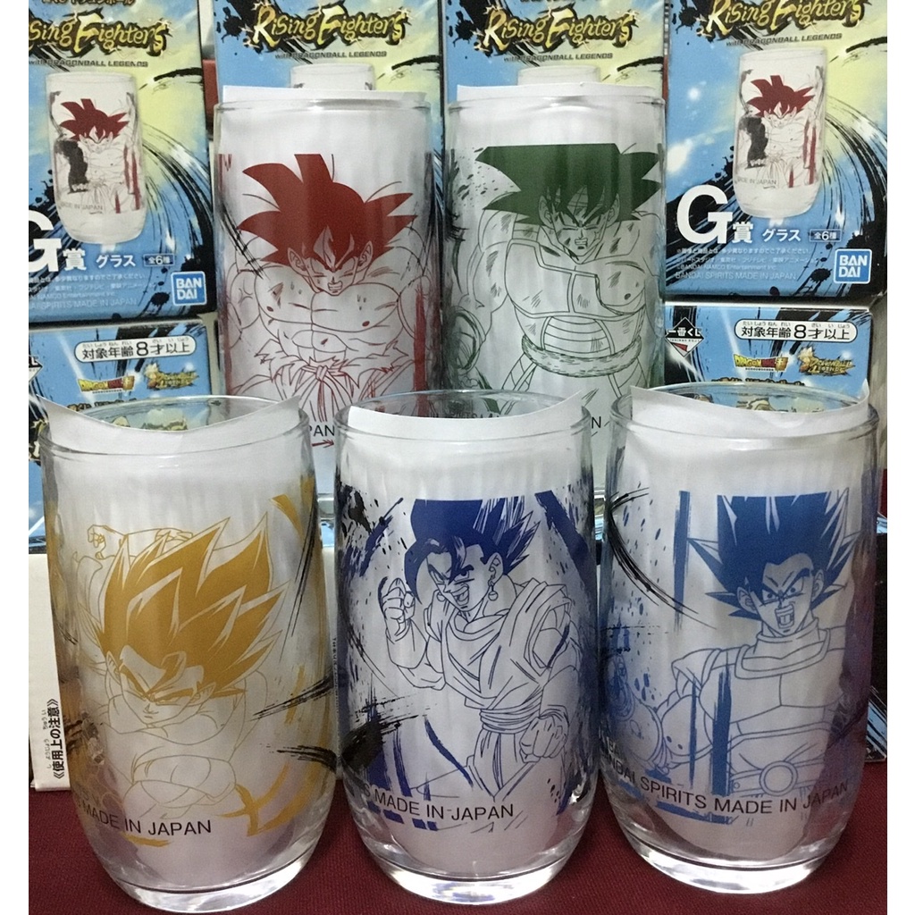 Dragon ball Super Rising Fighters แก้วการ์ตูนสะสมลาย Dragon ball