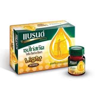 สินค้าขายดี!! BRANDS แบรนด์ ซุปไก่สกัด กลิ่น ไลท์ อะโรมา 42 มล. แพ็ค 12 ขวด ส่งเร็ว🚛💨