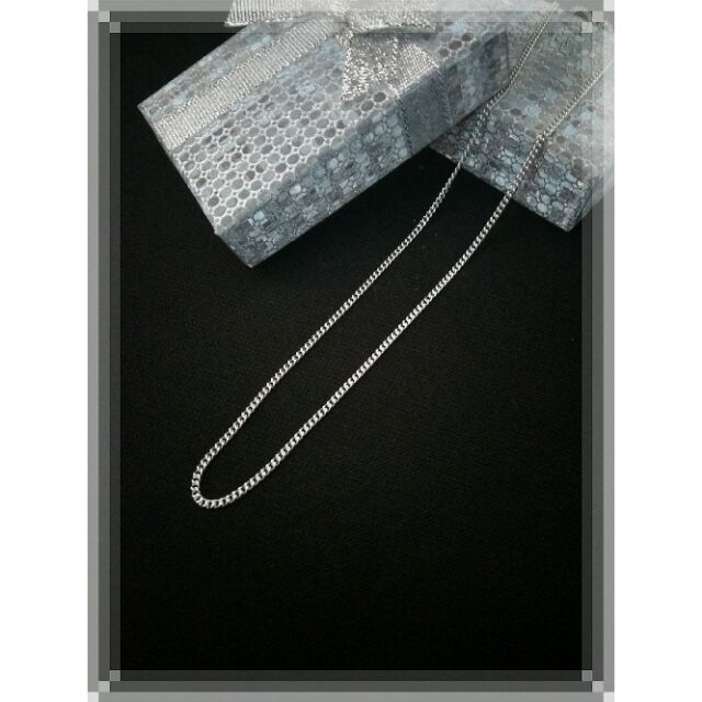 สร้อยคอเงินแท้ 925 [50 ซม.]สร้อยคอเงิน 925