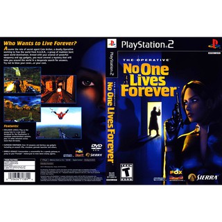 NO ONE LIVES FOREVER [PS2 US : DVD5 1 Disc]