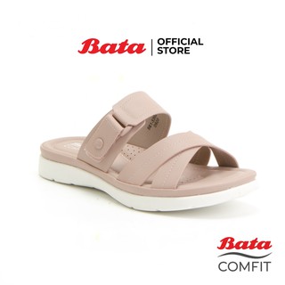 *Best Seller* Bata Comfit รองเท้าแตะเพื่อสุขภาพ รองเท้าแตะแบบสวม รุ่นเบลล่าใส่ Comfortwithstyle สำหรับผู้หญิง นุ่ม ใส่สบาย สีชมพูกะปิ 6615392