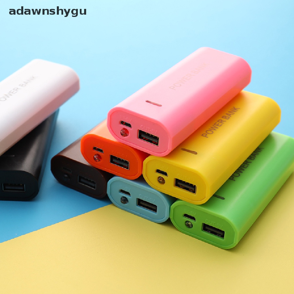 Adawnshygu 5V 5600mAh 2X 18650 USB DIY Power Bank Case สําหรับชาร์จ
