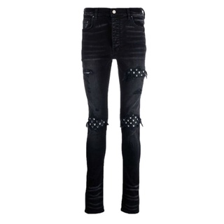 Amiri x Playboy MX1 Bunny Mended Black Jeans