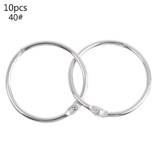 ✿INF✿ Metal Loose Leaf Book Binder Hoop Ring Multifunctional Keychain Circle DIY Album