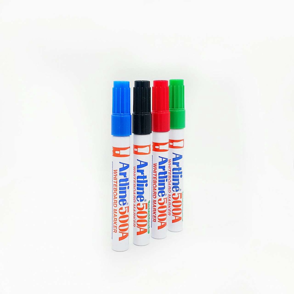 Artline ปากกาไวท์บอร์ดหัวกลม EK-500A Whiteboard Marker เติมหมึกได้ กลิ่นไม่ฉุน like Pilot Stabilo ม้า