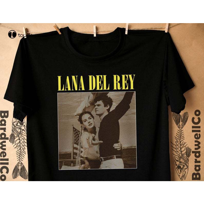 Lana Del Rey T Shirt Cotton Tee Shirt เสื้อยืด Unisex