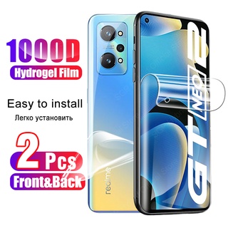 ฟิล์มไฮโดรเจลไฮโดรเจล 2 ชิ้นสําหรับ Realme Gt Neo2 Real Me Neo 2 G