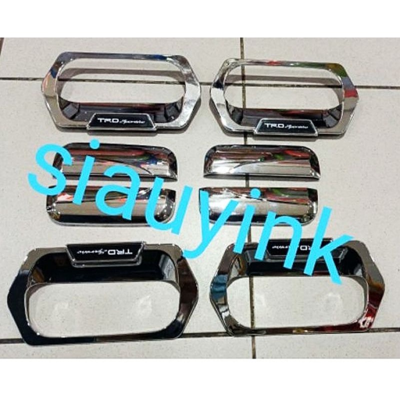 แพ็คเกจด้านนอกและที่จับโครเมียม TRD รุ่นใหม่สําหรับ Avanza/Xenia VVTI