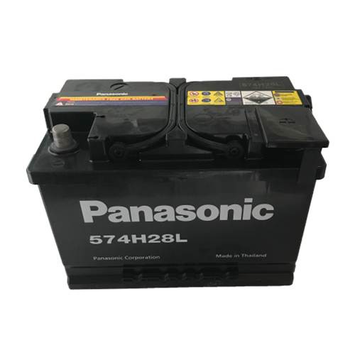 แบตเตอรี่รถยนต์ Panasonic รุ่น 574H28L - MF (DIN75) (75แอมป์) แบตกึ่งแห้งสำหรับรถเก๋ง