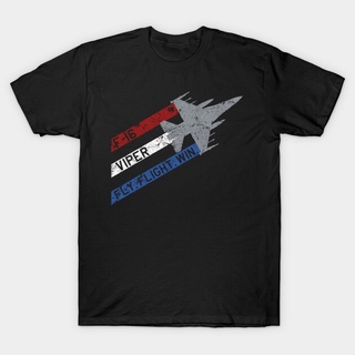 เสื้อยืด พิมพ์ลาย F 16 Fighting Falcon Viper Jet Fighter Airplane Fly Fight Win สําหรับผู้ชาย