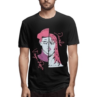 เสื้อยืดพิมพ์ลายแฟชั่น พร้อมส่ง เสื้อยืดคอกลม ผ้าฝ้าย พิมพ์ลาย JojoS Bizarre Adventure Golden Wind Diavolo Doppio ของขว