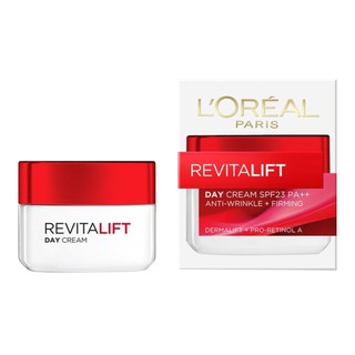 LOreal Paris Revitalift Day Cream SPF23 PA++ ลอรีอัล รีไวทัลลิฟท์ แอนตี้-ริงเคิล เฟิร์มมิ่ง ครีมบำรุงผิวหน้า 20ml.