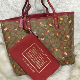 Coach cherry tote