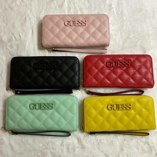 Guess Quilted Long Wallet กระเป๋าเงินใบยาวซิปรอบ