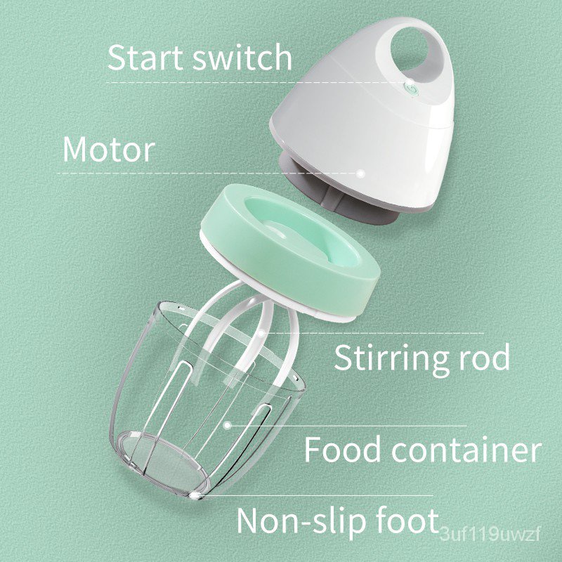 [new]Migecon Electric Stand Mixer, 900ml Wireless Handsfree Mixer Electric Whisk , Kitchen