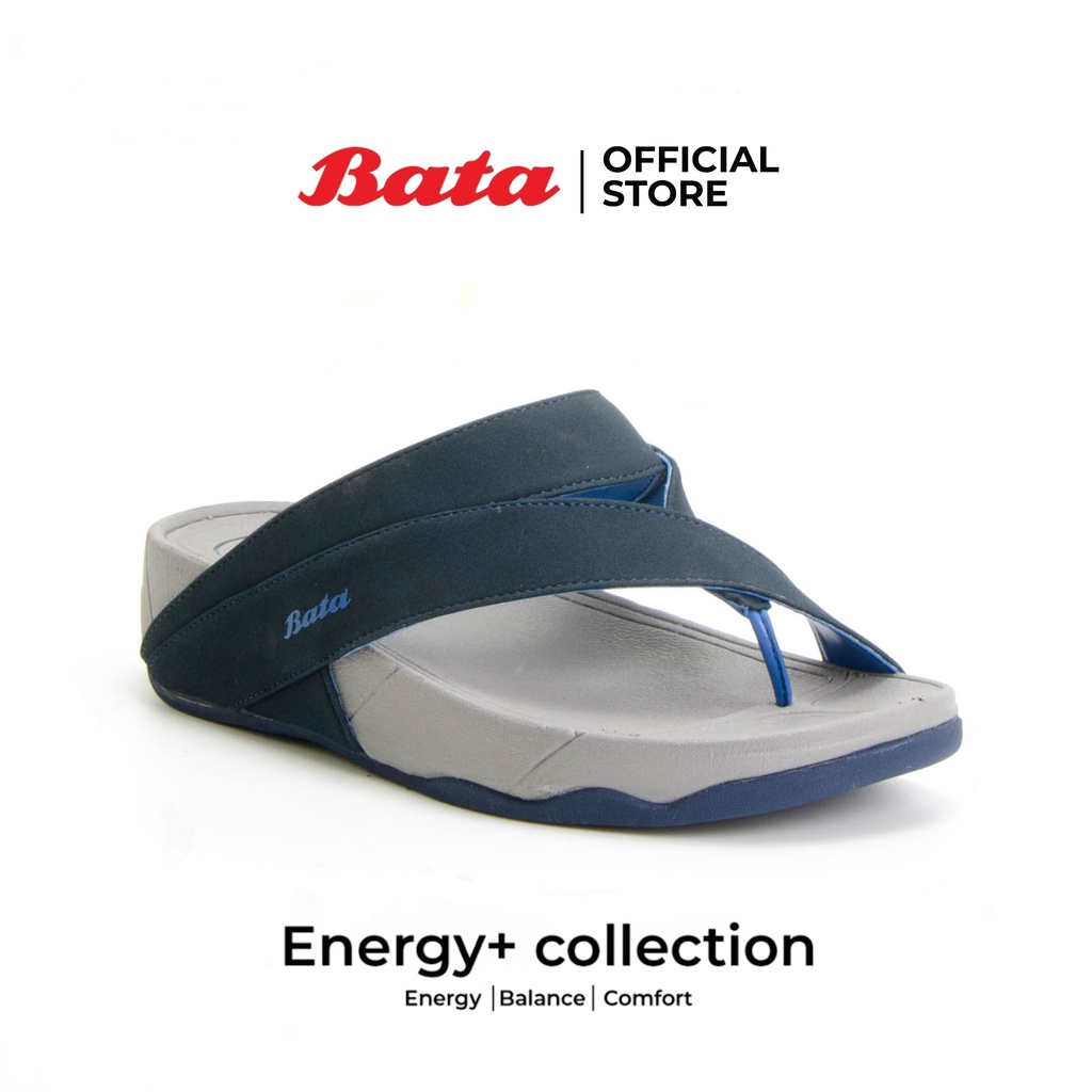 Bata  Energy+ รองเท้าแตะลำลองแฟชั่น สำหรับผู้หญิง รุ่น WELL UP สีน้ำเงิน รหัส 4719342 Size 3-5 นุ่มสบาย #1