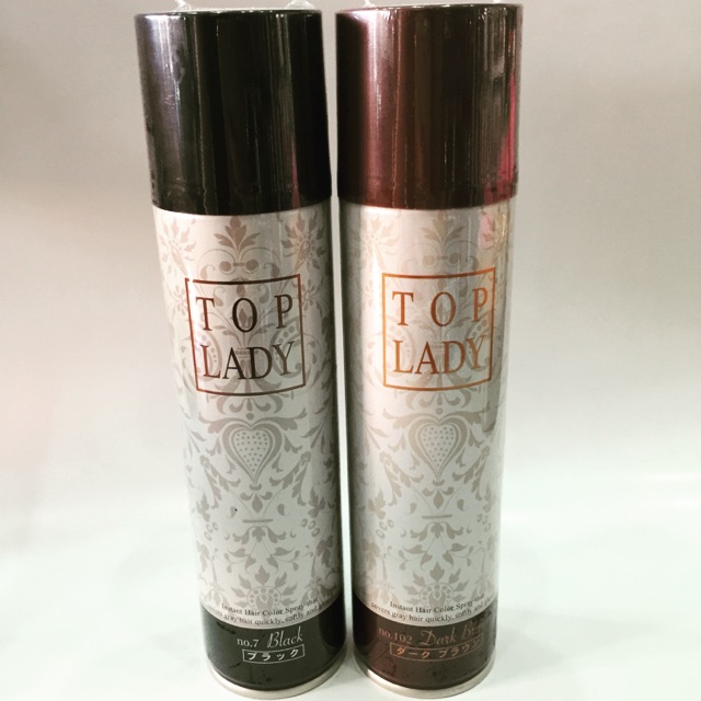 สเปรย์ปิดผมขาวจากญี่ปุ่น Top Lady  hair color spray