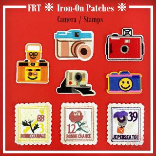 ☸ INS - Camera &amp; Stamps Patch ☸ 1Pc Diy Sew on Iron on Patch