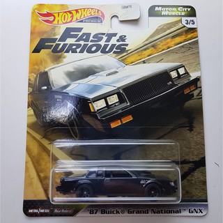 hotwheels Fast &amp; Furious 87 Buick Grand National GNX ท้องเหล็ก