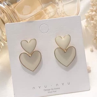 💗พร้อมส่ง💗  ต่างหูห่วง ต่างหูแฟชั่น ต่างหูเพชร ต่างหูเงิน ตุ้มหูหนีบ ต่างหูออกงาน ต่างหูอลังการ ต่างหูติดหู V0106