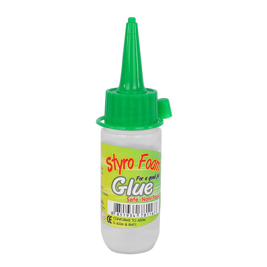 กาวติดโฟม Hi-Crafts ขนาด 30 มล และ 100 มล (Styro Foam Glue)  1 ขวด
