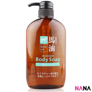 Kumano Horse Oil Moisture Body Soap 600ml สบู่เหลวอาบน้ำ สูตรน้ำมันม้า 600 มิลลิลิตร