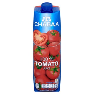 ราคาพิเศษ!! ชบา น้ำมะเขือเทศ 100% จากน้ำมะเขือเทศเข้มข้น 1000มล. Chabaa 100% Tomato Juice from Tomato Juice Concentrate