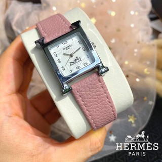 นาฬิกา Hermes แฟชั่นราคาถูก แถมฟรีกล่องหมอนร้าน ฟรีผ้าเช็ด+เซ็ทเวลา