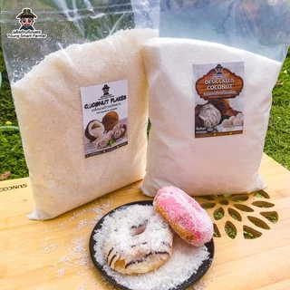 (มี อย.)เกล็ดมะพร้าวอบแห้ง มะพร้าวอบแห้ง แป้งมะพร้าว 1 กิโลกรัม (Coconut Flakes, Desiccated Coconut)