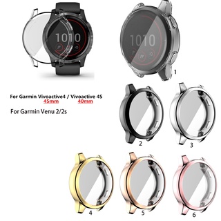 แหล่งขายและราคาTPU ไฟฟ้าฝาครอบเคสป้องกันสำหรับ Garmin Vivoactive 4 4S Venu 2 2Sอาจถูกใจคุณ