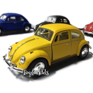 🚗✨โมเดลรถเหล็ก (สีด้าน) Volkswagen Classic Beetle 1967✨🚗 โมเดลรถโบราณ รถเต่า Die cast metal Car model