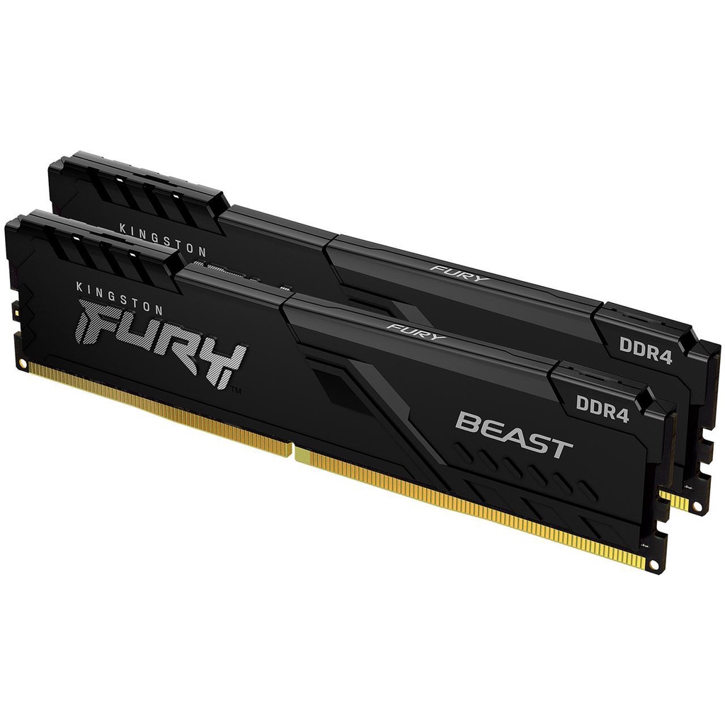 16GB (16GBx1) 3200MHz DDR4 RAM (พีซี) KINGSTON FURY BEAST BLACK KF432C16BBK2/16