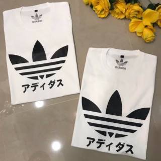 เสื้อยืด adidas สไตล์ญี่ปุ่น นําเข้า สีฟ้า
