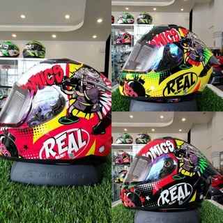 หมวกกันน็อค REAL รุ่น Raptor Comic