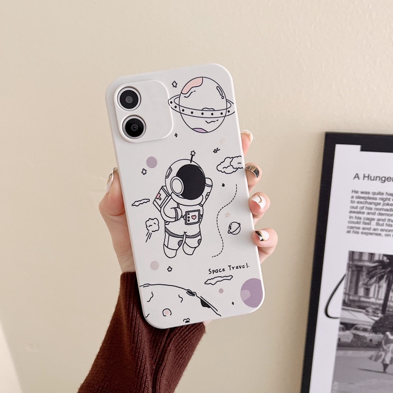เคส OPPO Reno 7Z 5G Reno 6Z Reno 5 Pro Reno 7 Pro Reno 6 Reno 3 Pro Reno 4 Pro Reno 2 Reno 2F เคสมือถือการ์ตูนนักบินอวกาศแบบนิ่ม #8