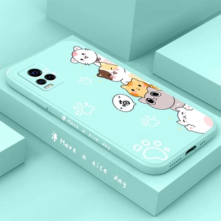 เคสซิลิโคน TPU ลายแมวน่ารัก ขอบตรง สําหรับ Vivo S1 Vivo S1 PRO Vivo V11 V11PRO Vivo 11i Vivo V21 4G 5G Vivo V21E 4G