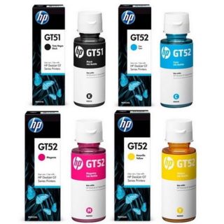 HP GT51 / HP GT52 (ของแท้ศูนย์) บรรจุกล่อง ใช้กับพริ้นเตอร์อิงค์เจ็ท HP DeskJet GT 5810/5820 All In One