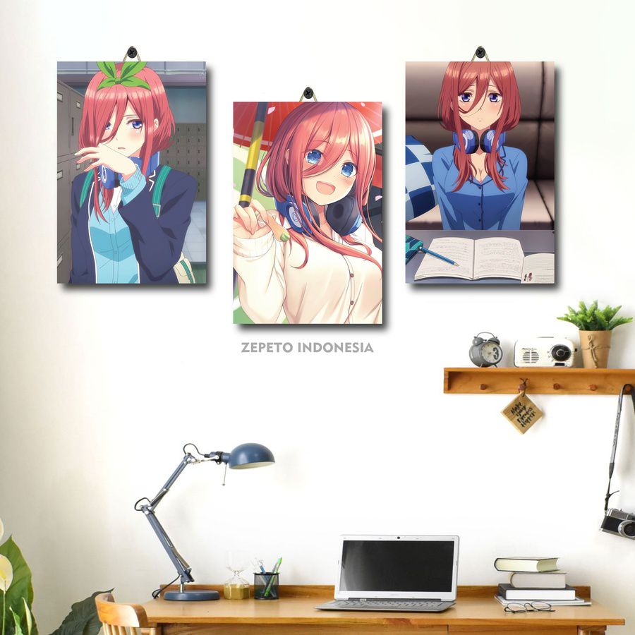 MIKU NAKANO CUTE GOTOUBUN 20X30 R5VWF/5BXWX MENS ROOM DECORATION ANIME MIKU NAKANOII KAWAOUBUN / WAL