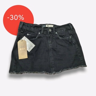 Bershka Denim Black skirt