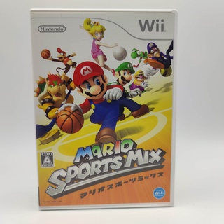 MARIO SPORTS MIX แผ่นแท้ Wii JP แผ่นสภาพดี มีกล่องใสกันรอย สำหรับเก็บสะสมให้ด้วย