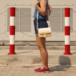 WOODVIEW กระเป่าไม้รุ่น TS shoulder bag (white)