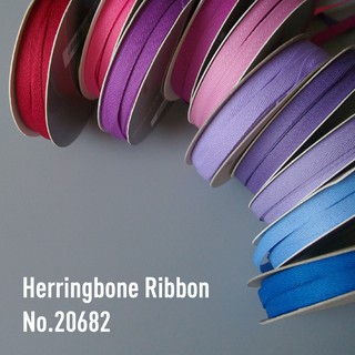 MOMOTARA No. 20682 (ชุดที่ 2) ริบบิ้น Ribbon เทปก้างปลา Herringbone Ribbon ขนาด 0.9 CM ยาว 36 หลา เทป ริบบิ้นผ้า diy